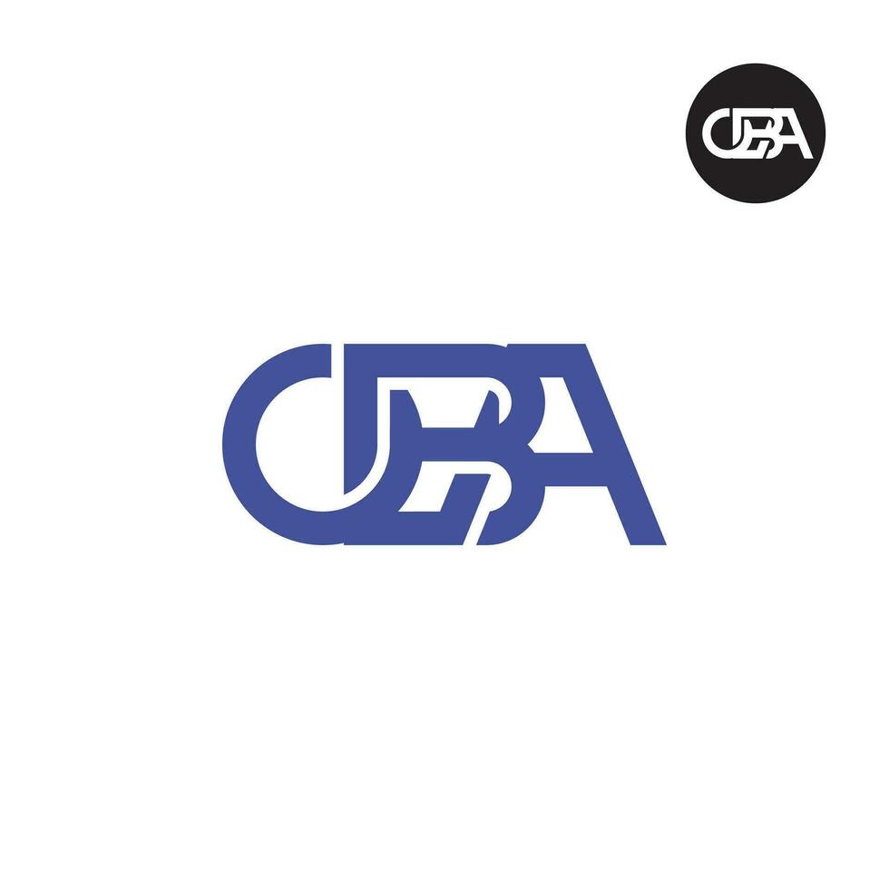 lettera obà monogramma logo design vettore