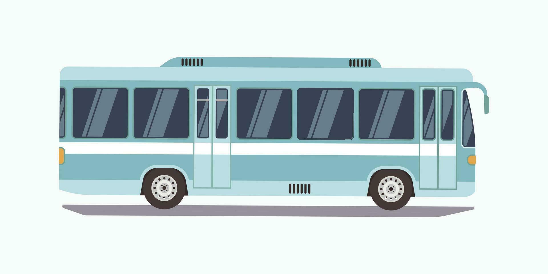 autobus design digitale vettore illustrazioni