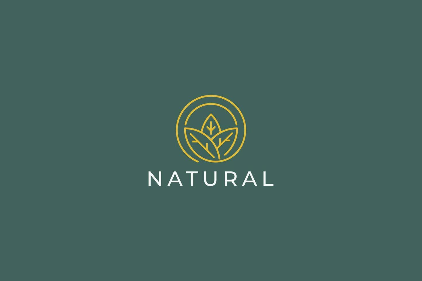 naturale biologico foglia semplice concetto logo distintivo geometrico vettore