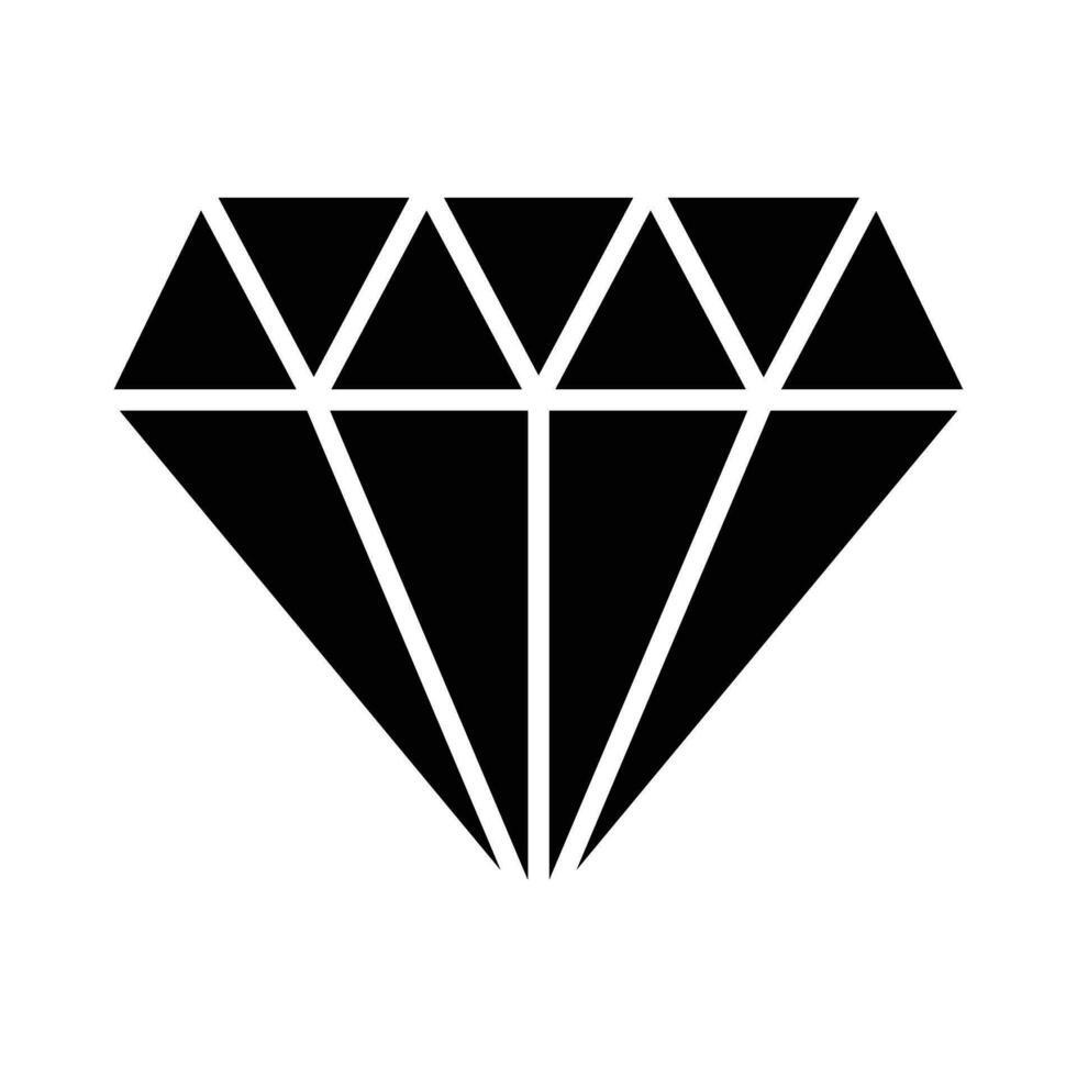 diamante vettore glifo icona per personale e commerciale uso.