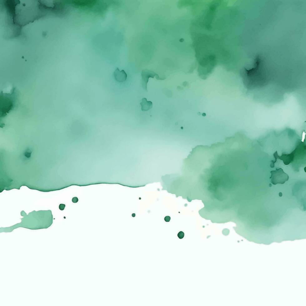 sfondo verde acquerello vettore