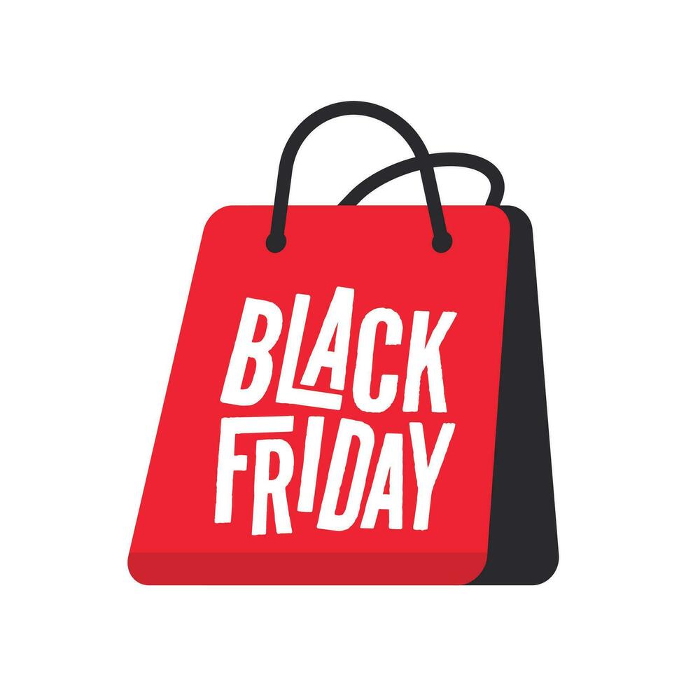 shopping borse per acquisto nero Venerdì prodotti, speciale offerte, Prodotto sconto promozioni vettore