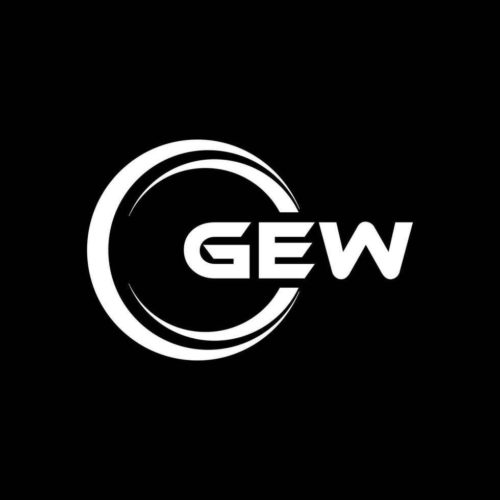 gew logo disegno, ispirazione per un' unico identità. moderno eleganza e creativo design. filigrana il tuo successo con il Impressionante Questo logo. vettore