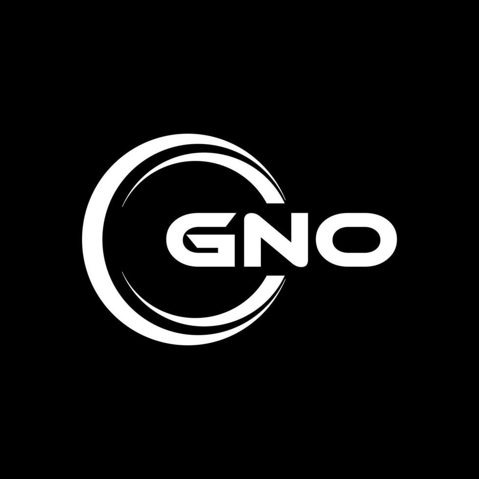 gno logo disegno, ispirazione per un' unico identità. moderno eleganza e creativo design. filigrana il tuo successo con il Impressionante Questo logo. vettore