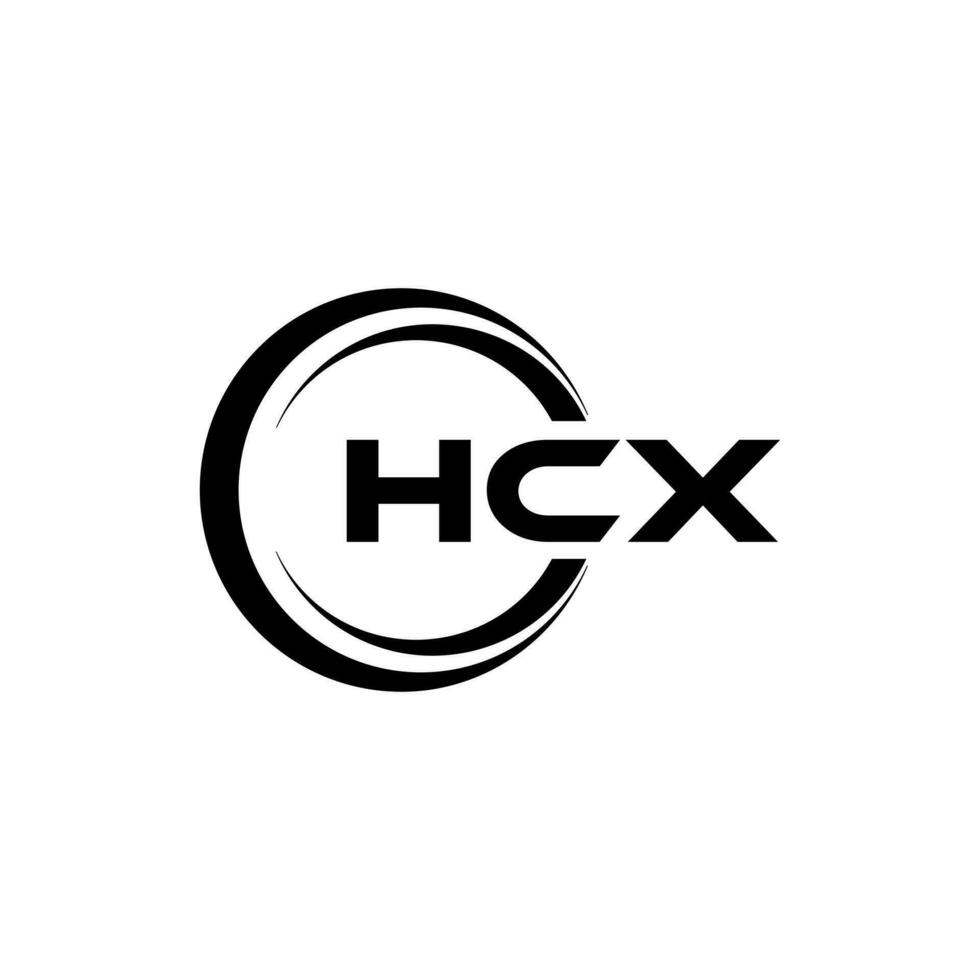 hcx lettera logo disegno, ispirazione per un' unico identità. moderno eleganza e creativo design. filigrana il tuo successo con il Impressionante Questo logo. vettore