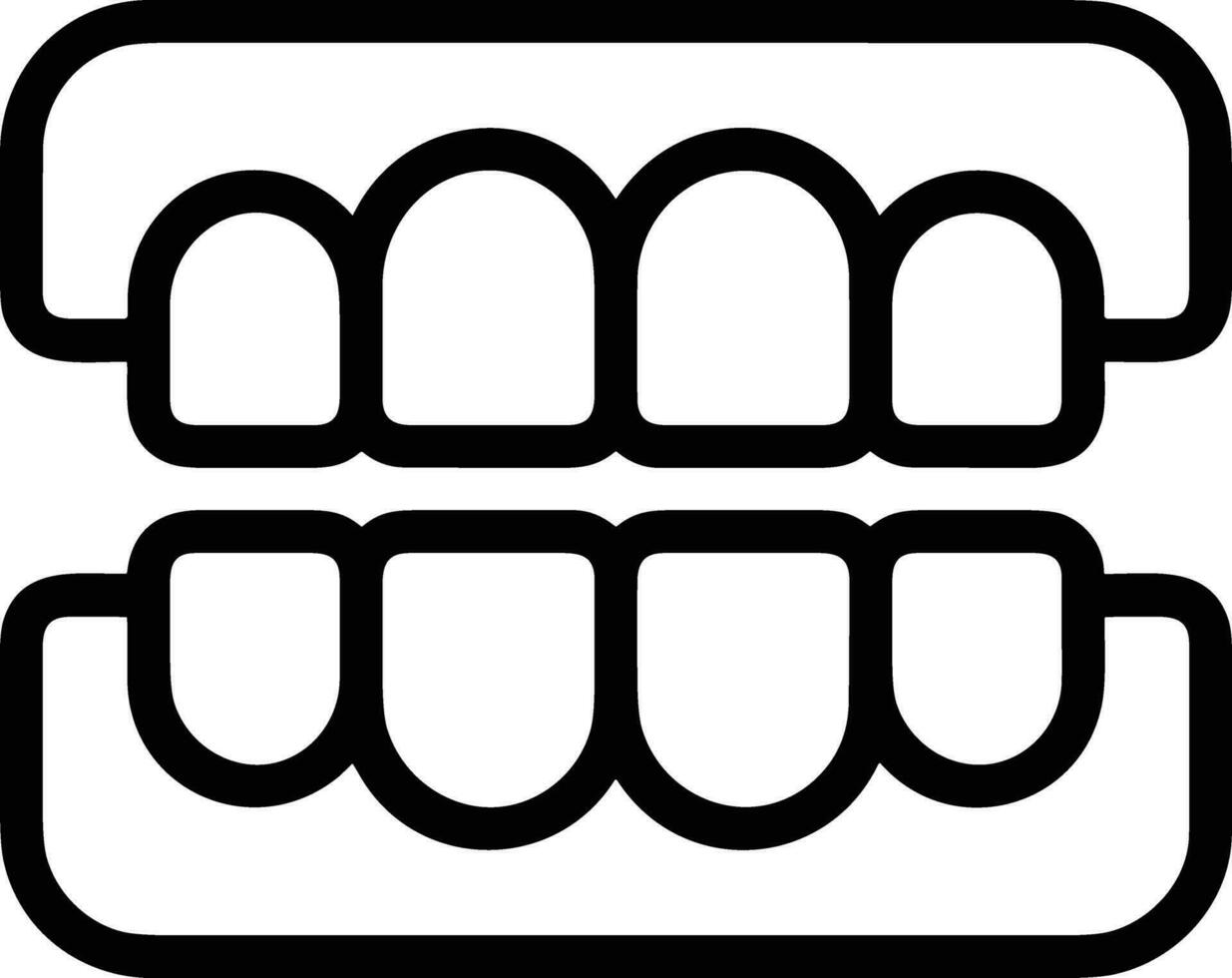 dente dentista icona simbolo Immagine vettore. illustrazione di il dentale medicina simbolo design grafico Immagine vettore