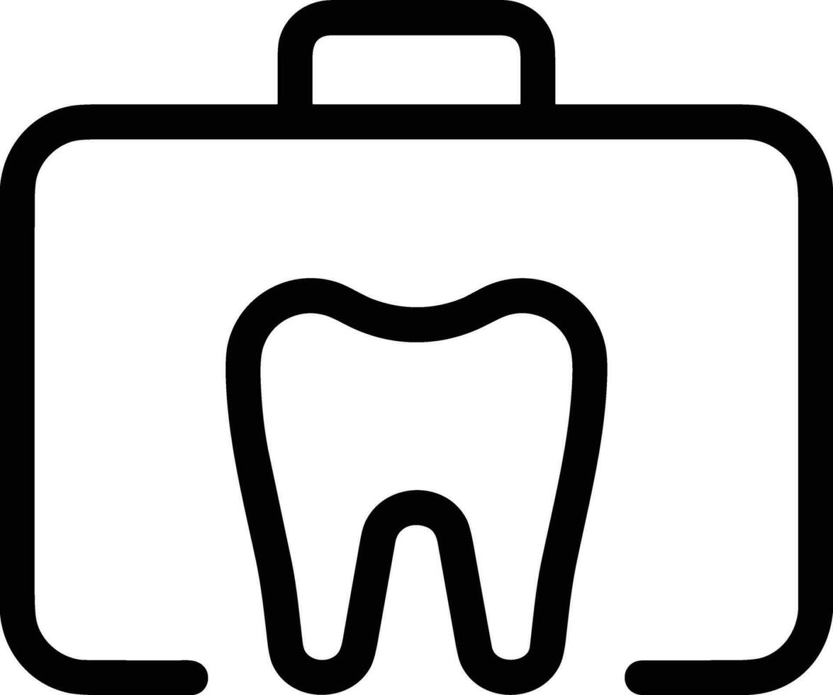 dente dentista icona simbolo Immagine vettore. illustrazione di il dentale medicina simbolo design grafico Immagine vettore