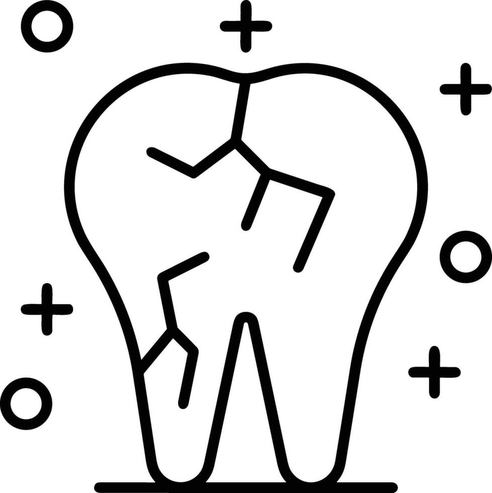 dente dentista icona simbolo Immagine vettore. illustrazione di il dentale medicina simbolo design grafico Immagine vettore