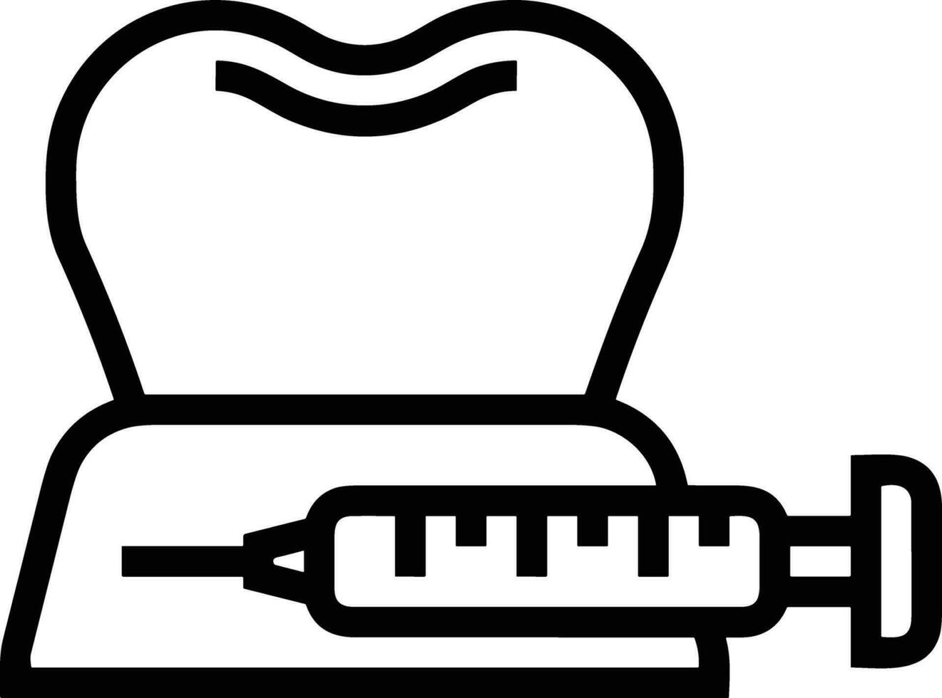 dente dentista icona simbolo Immagine vettore. illustrazione di il dentale medicina simbolo design grafico Immagine vettore