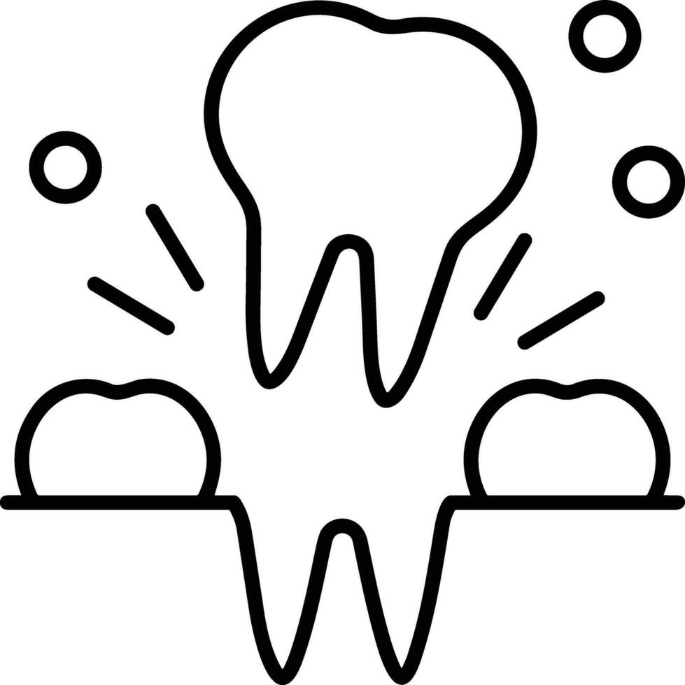 dente dentista icona simbolo Immagine vettore. illustrazione di il dentale medicina simbolo design grafico Immagine vettore