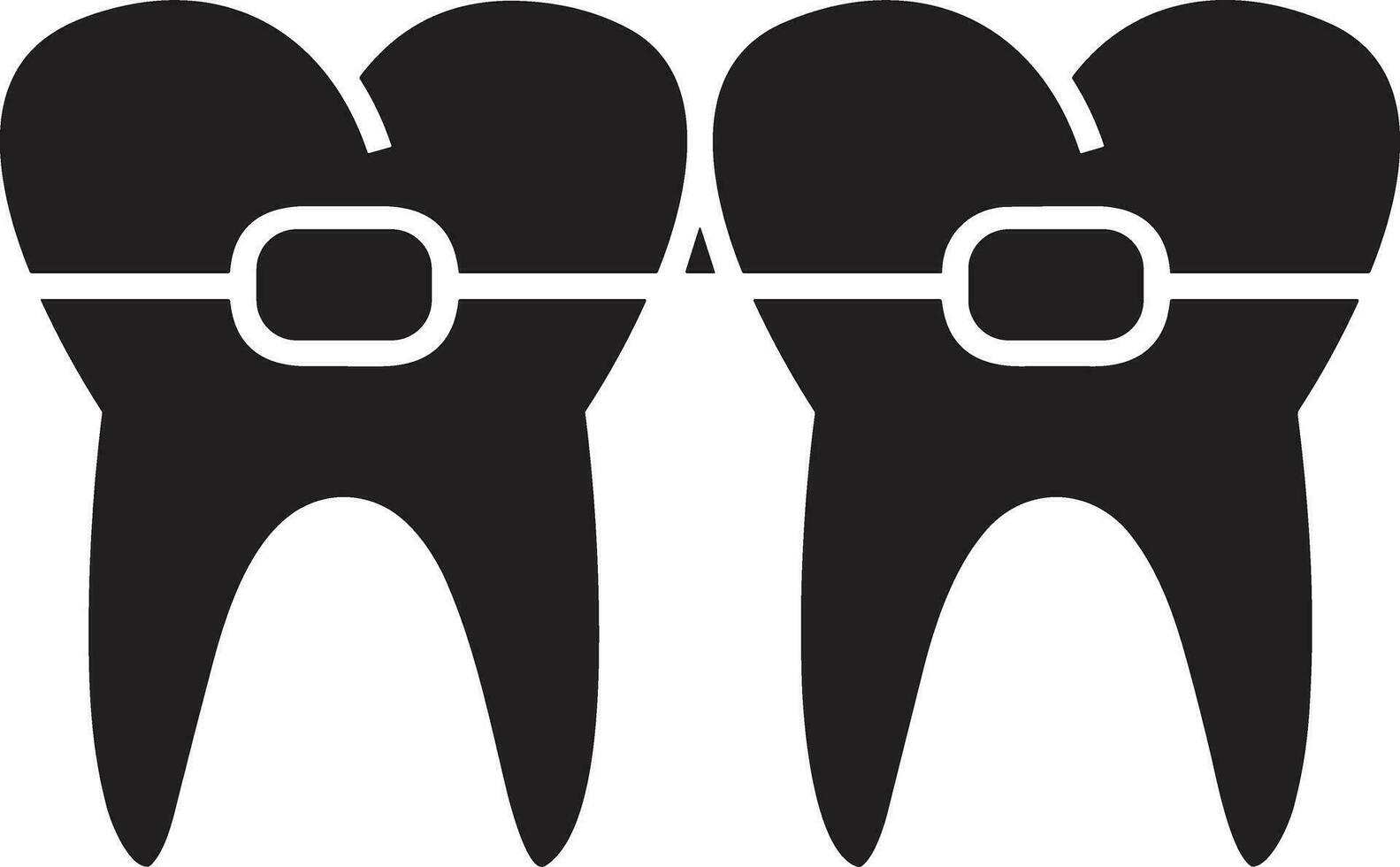 dente dentista icona simbolo Immagine vettore. illustrazione di il dentale medicina simbolo design grafico Immagine vettore