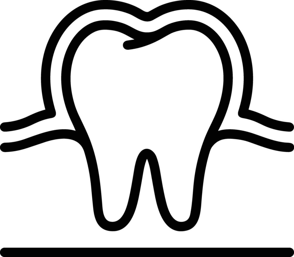 dente dentista icona simbolo Immagine vettore. illustrazione di il dentale medicina simbolo design grafico Immagine vettore