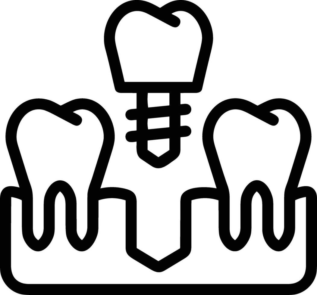 dente dentista icona simbolo Immagine vettore. illustrazione di il dentale medicina simbolo design grafico Immagine vettore