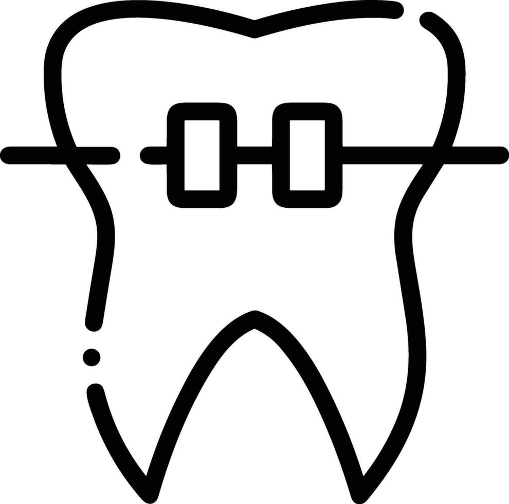 dente dentista icona simbolo Immagine vettore. illustrazione di il dentale medicina simbolo design grafico Immagine vettore