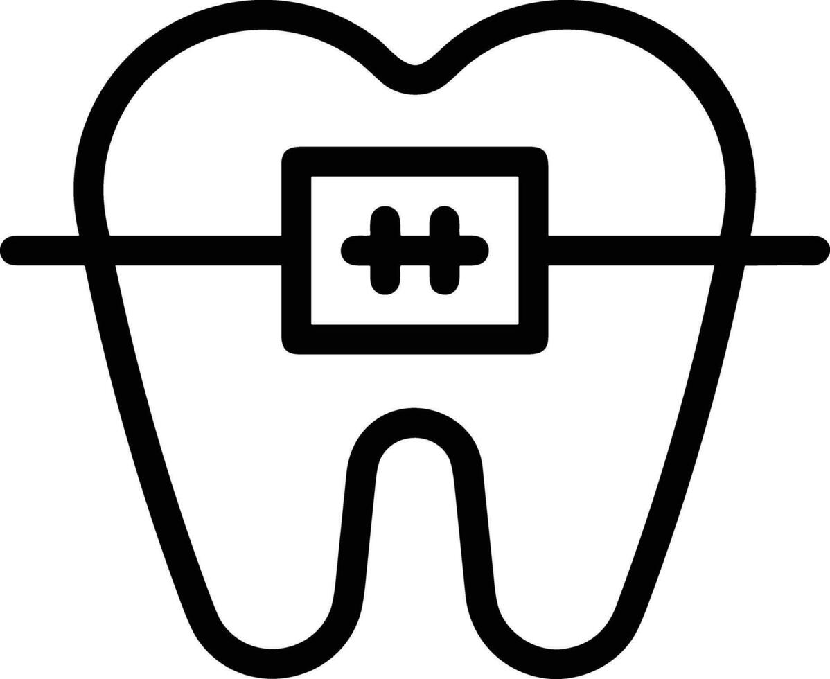 dente dentista icona simbolo Immagine vettore. illustrazione di il dentale medicina simbolo design grafico Immagine vettore