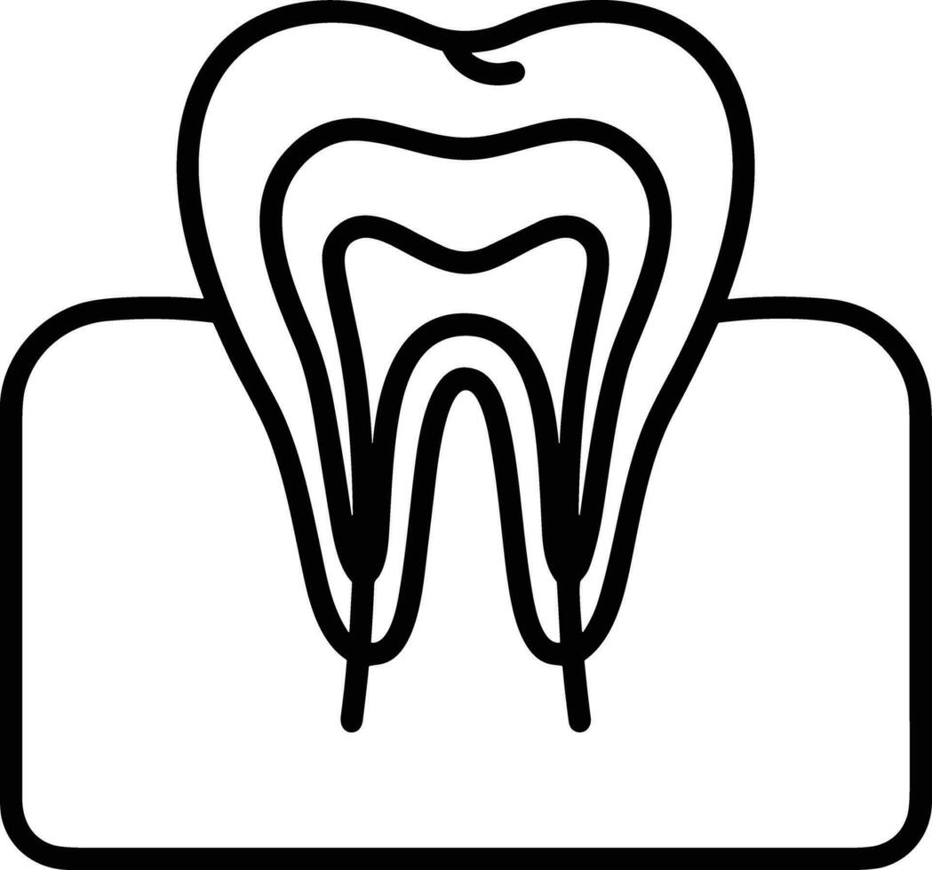 dente dentista icona simbolo Immagine vettore. illustrazione di il dentale medicina simbolo design grafico Immagine vettore