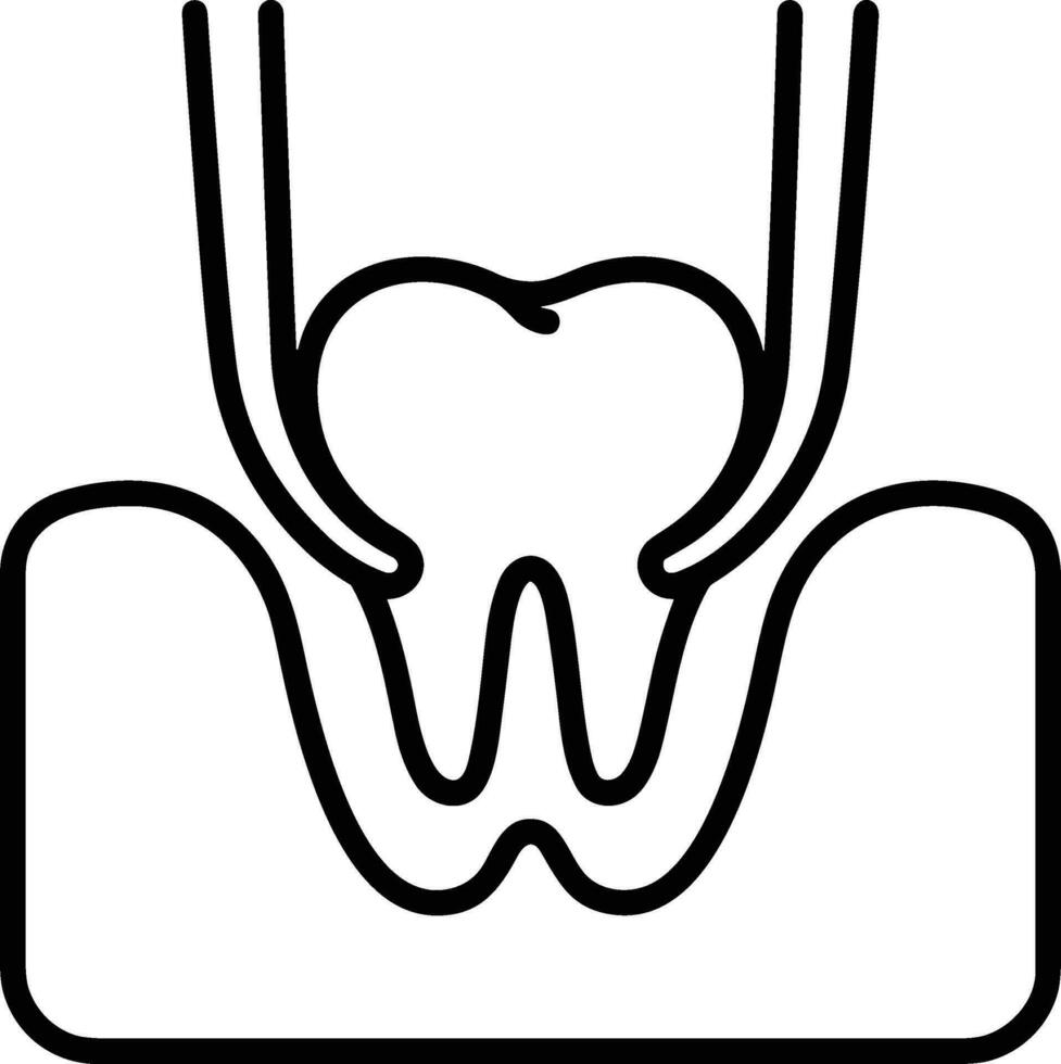 dente dentista icona simbolo Immagine vettore. illustrazione di il dentale medicina simbolo design grafico Immagine vettore