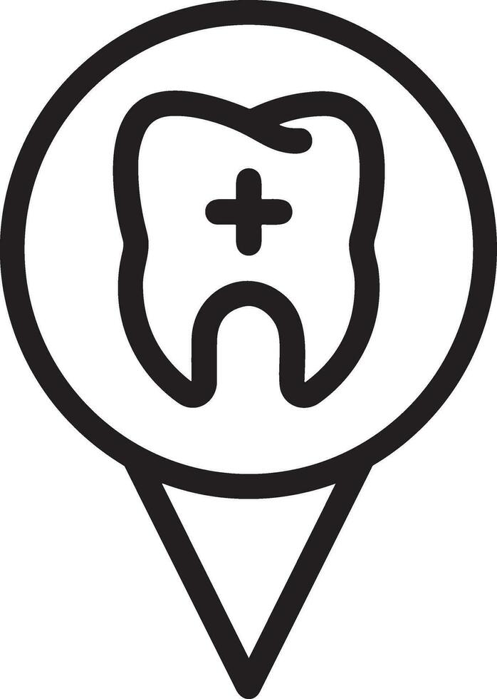 dente dentista icona simbolo Immagine vettore. illustrazione di il dentale medicina simbolo design grafico Immagine vettore