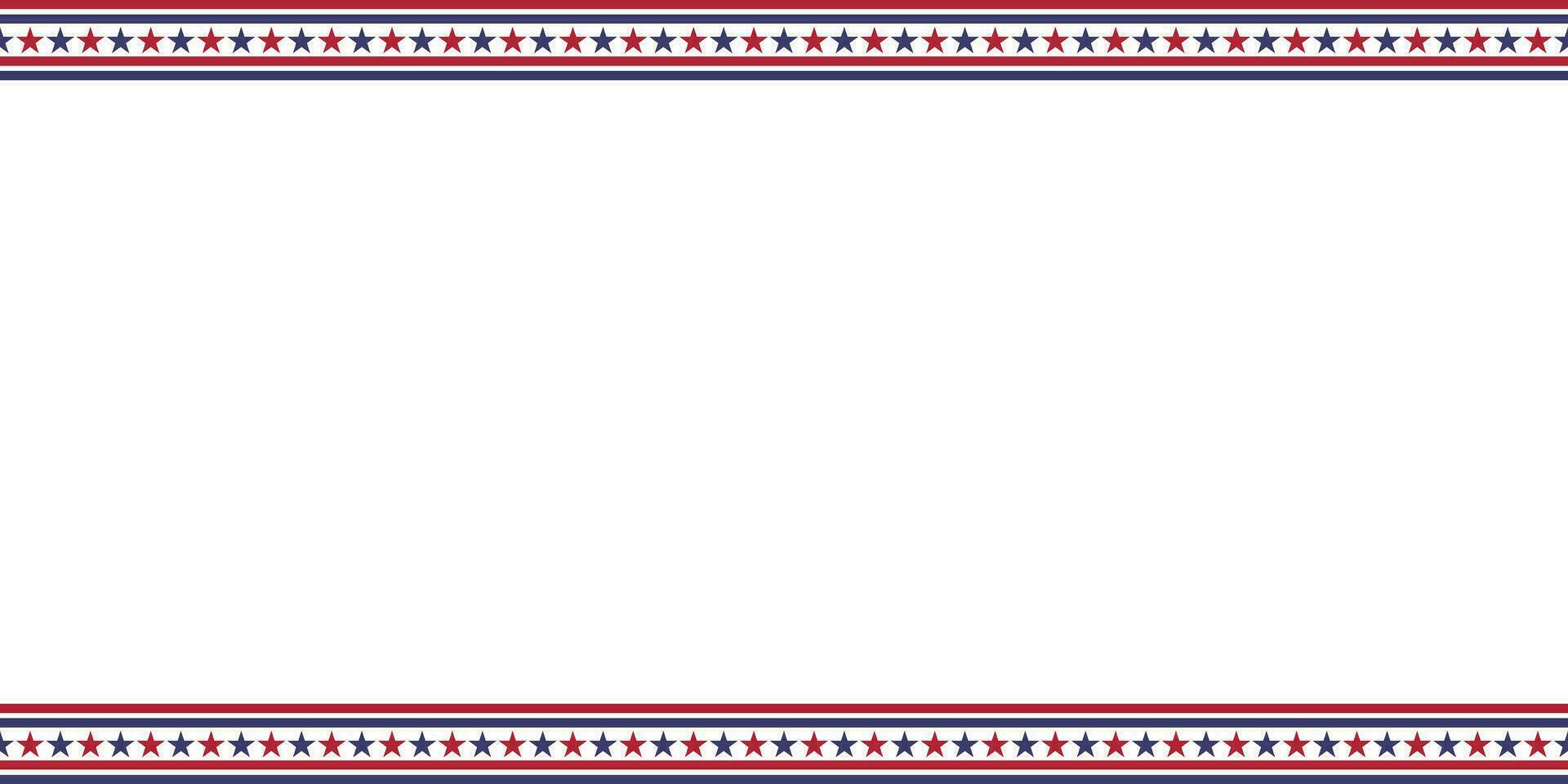 Stati Uniti d'America bandiera telaio con copia spazio per testo o design vettore