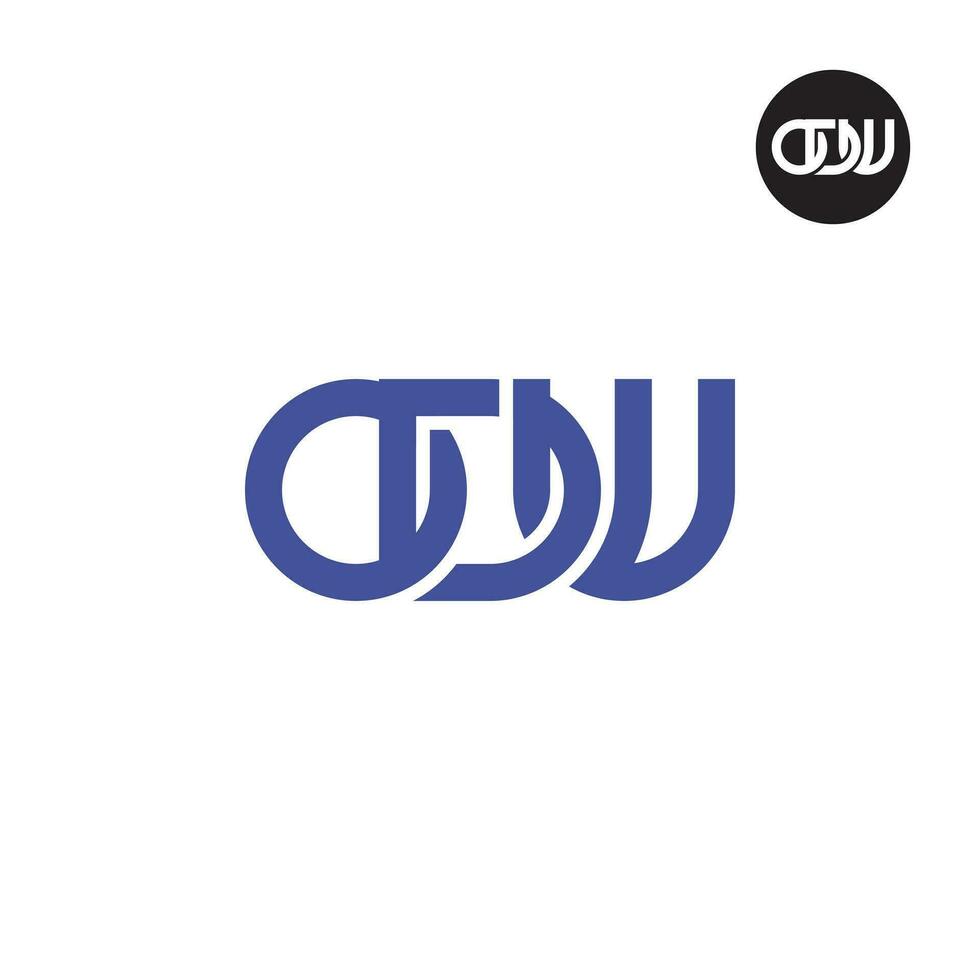 lettera odw monogramma logo design vettore