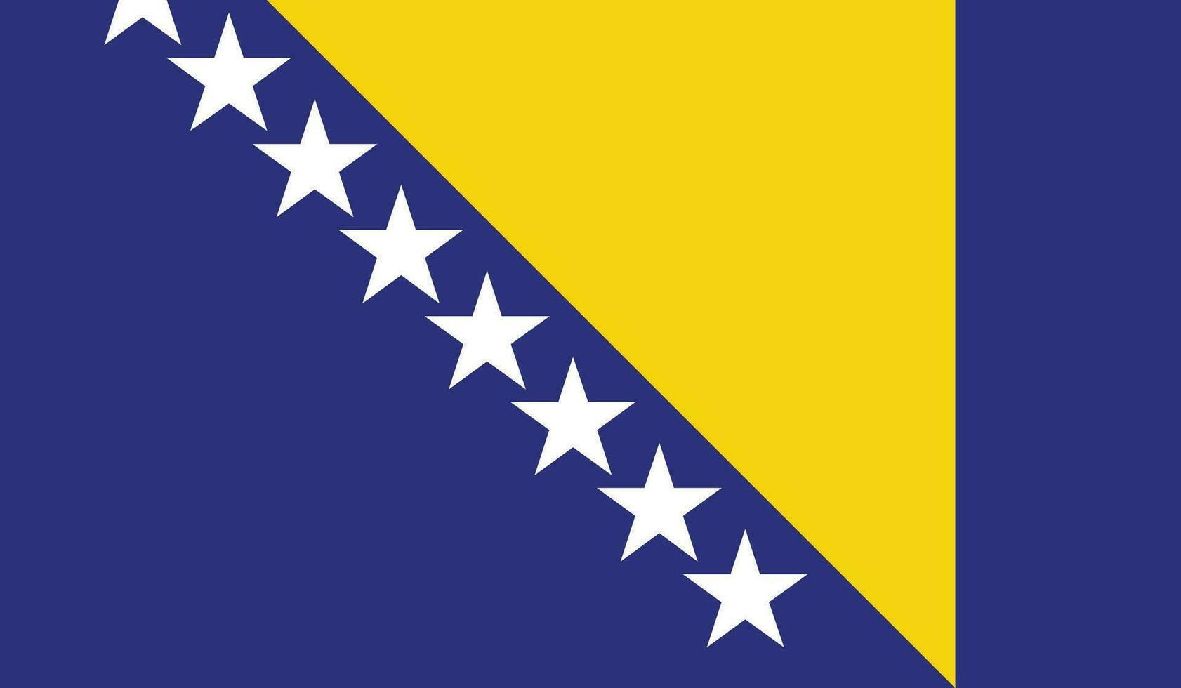 bandiera della bosnia e dell'erzegovina vettore