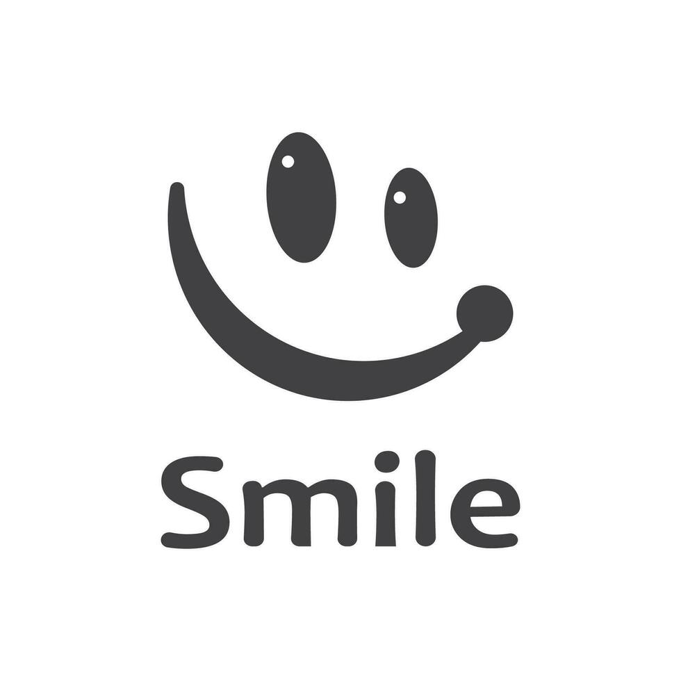 Sorridi icona emoticon simbolo modello vettore