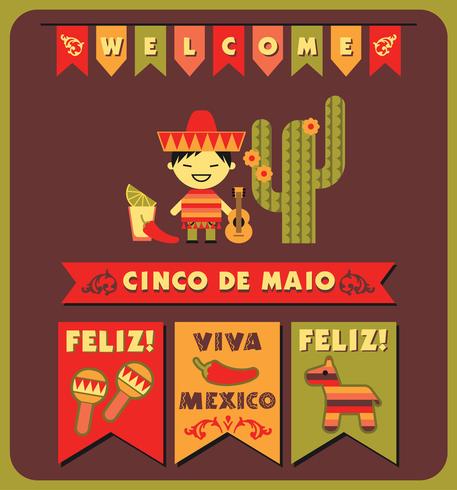 Cinco de Mayo. Illustrazione vettoriale