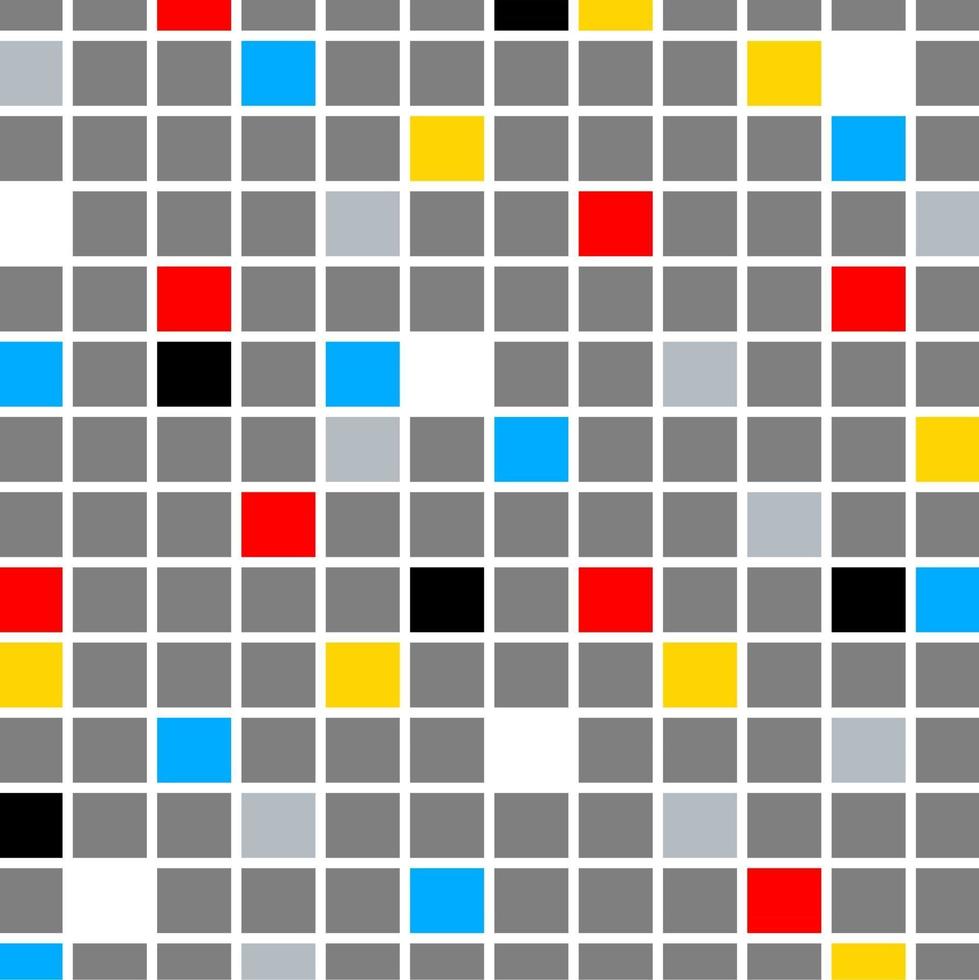 composizione del colore del mosaico retrò vettore