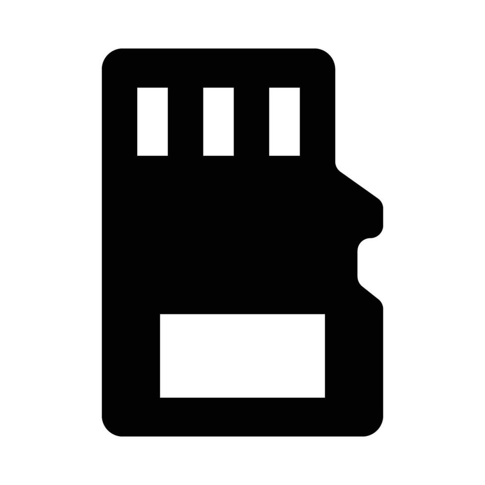 sd carta vettore glifo icona per personale e commerciale uso.