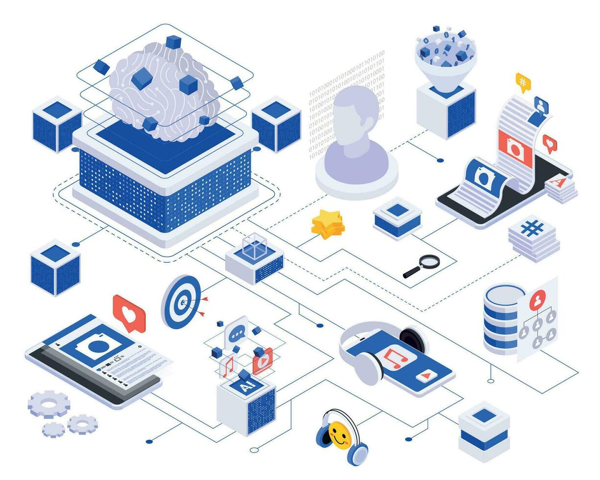 ai soddisfare creazione diagramma di flusso vettore