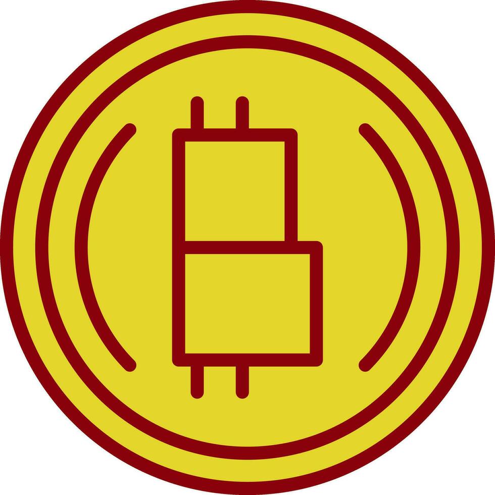bitcoin crittografia vettore icona design