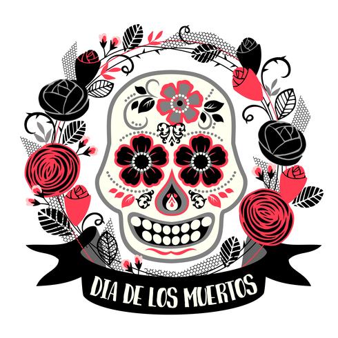 Dia de los muertos. Giorno della morte. Elemento di design vettoriale. vettore