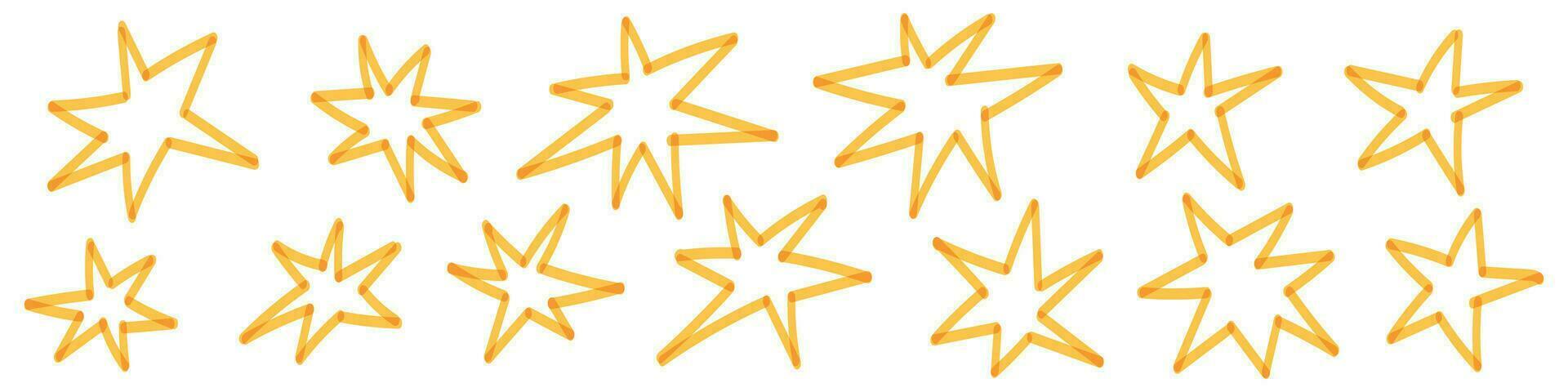 giallo stella icona , astratto leggero e bling. scintillare elemento e forma scintillio. piatto vettore illustrazioni isolato nel sfondo.