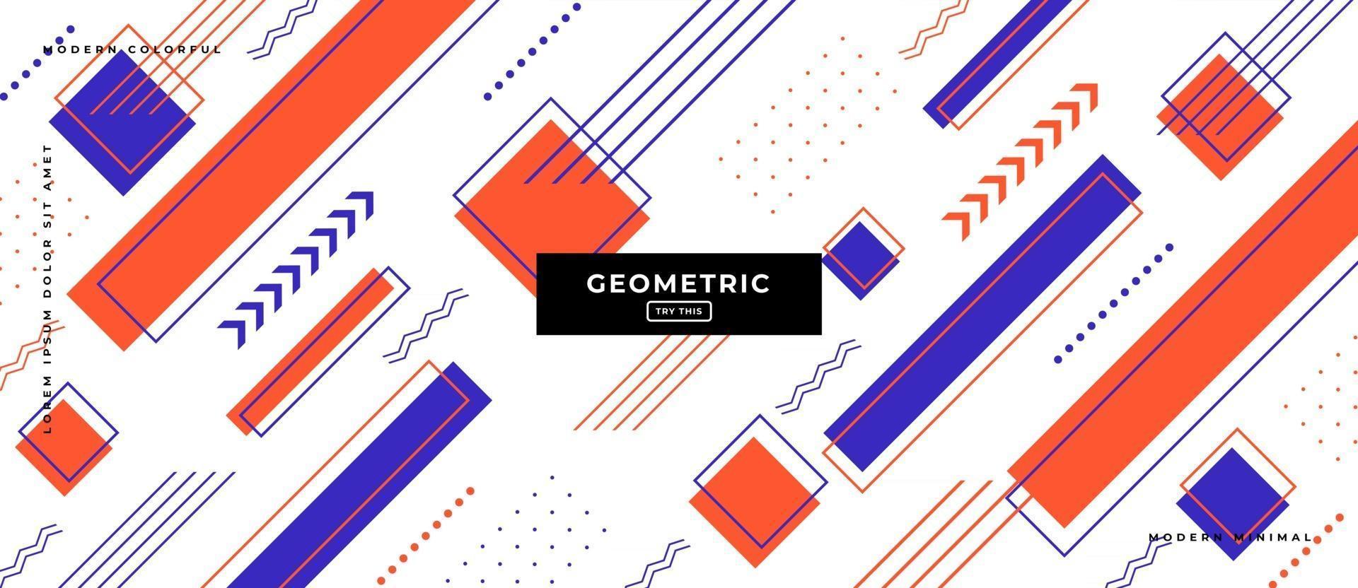 sfondo geometrico di forme parallele in stile memphis. vettore