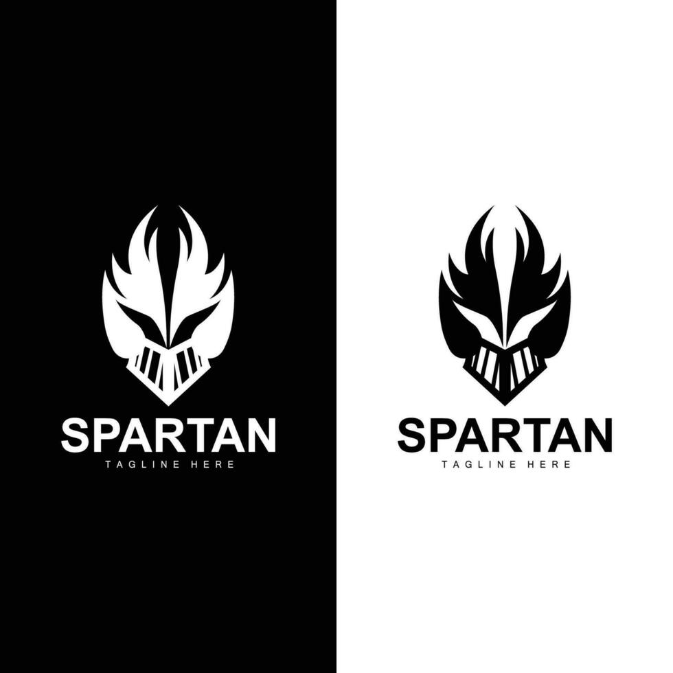 spartano guerriero logo semplice illustrazione silhouette vettore design