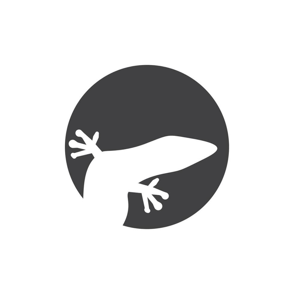 lucertola icona silhouette logo simbolo vettore