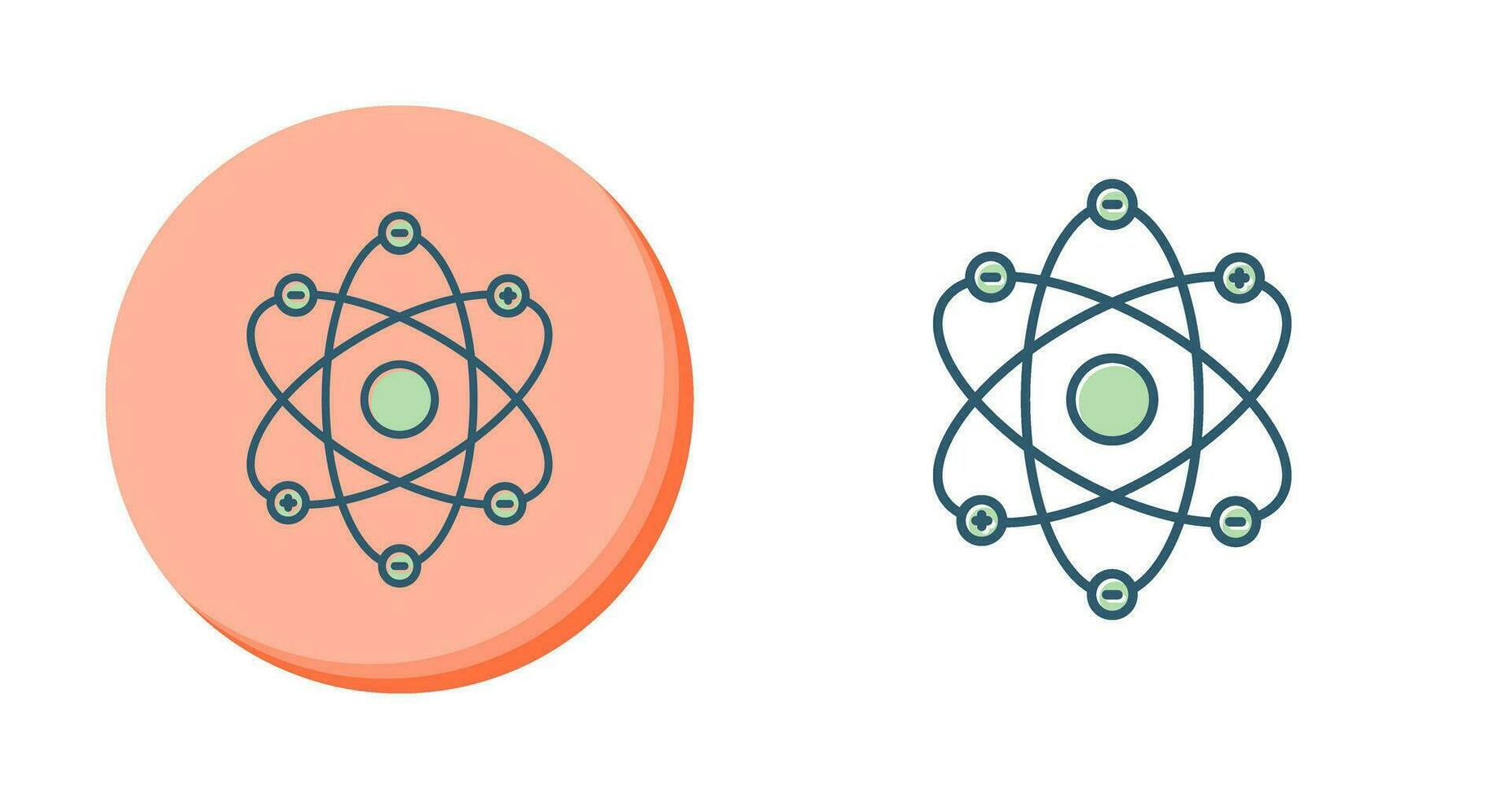 atomo struttura vettore icona