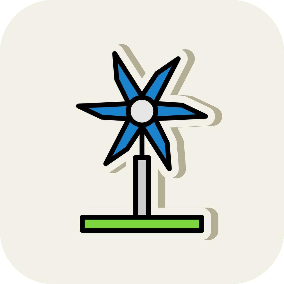 vento turbina vettore icona design