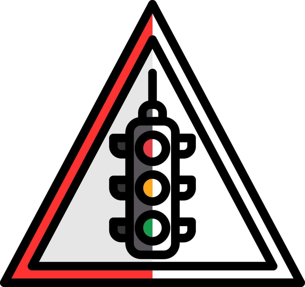 traffico cartello vettore icona design