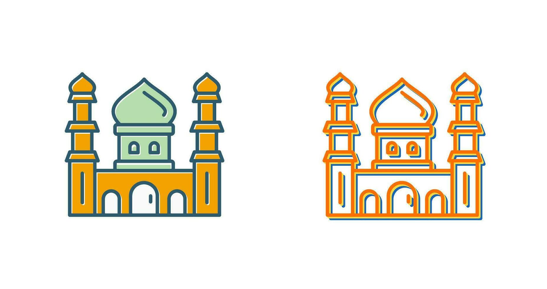 icona del vettore moschea