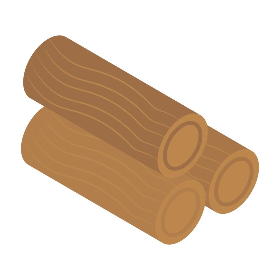 concetti di tronchi di legno vettore