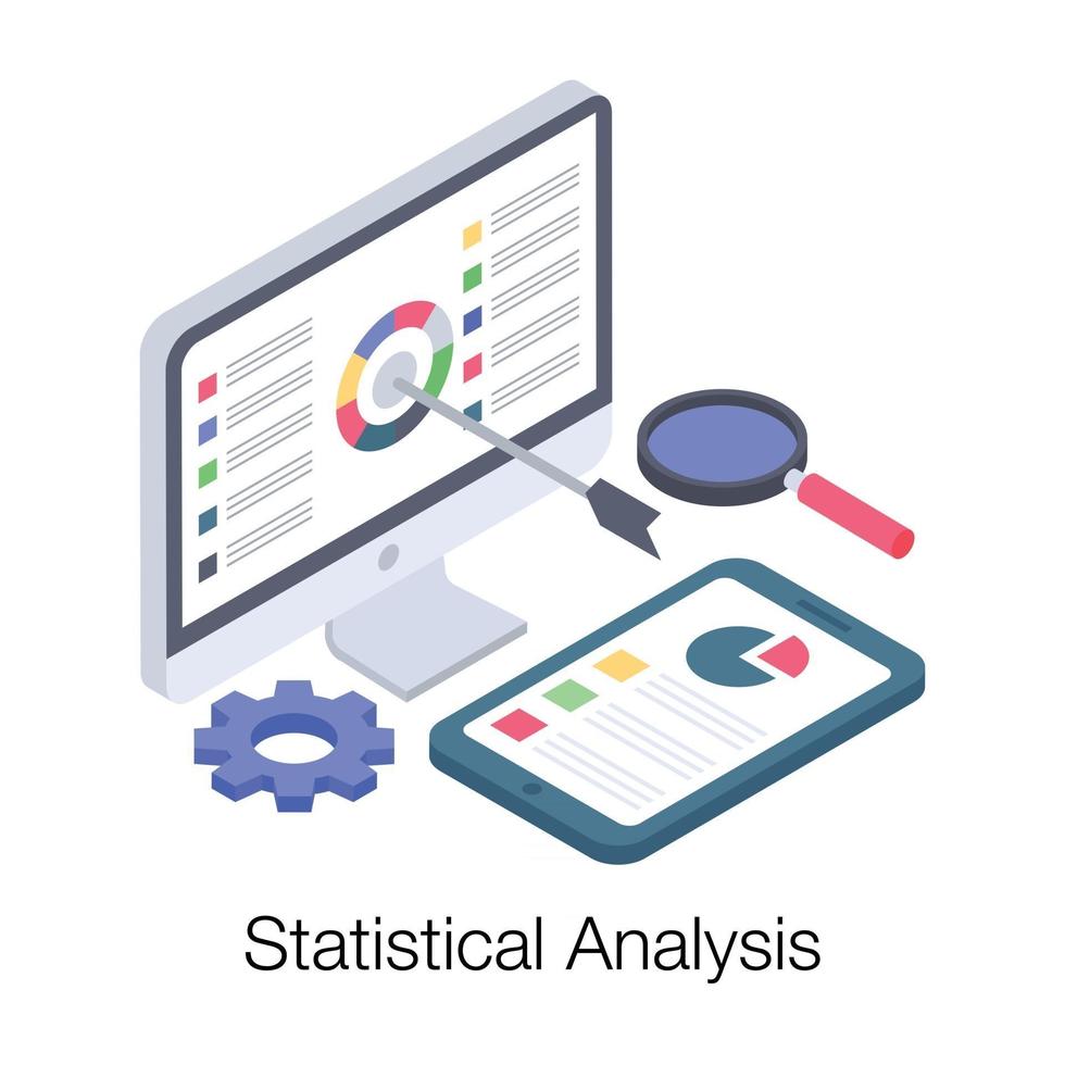 rapporto di analisi statistica vettore