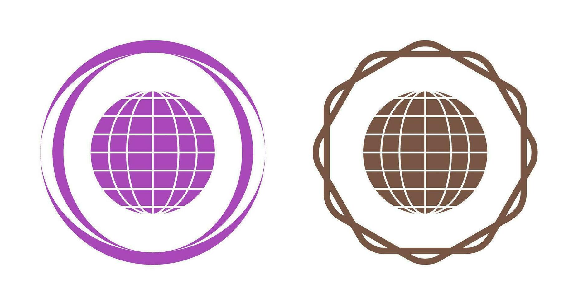 icona del globo vettoriale