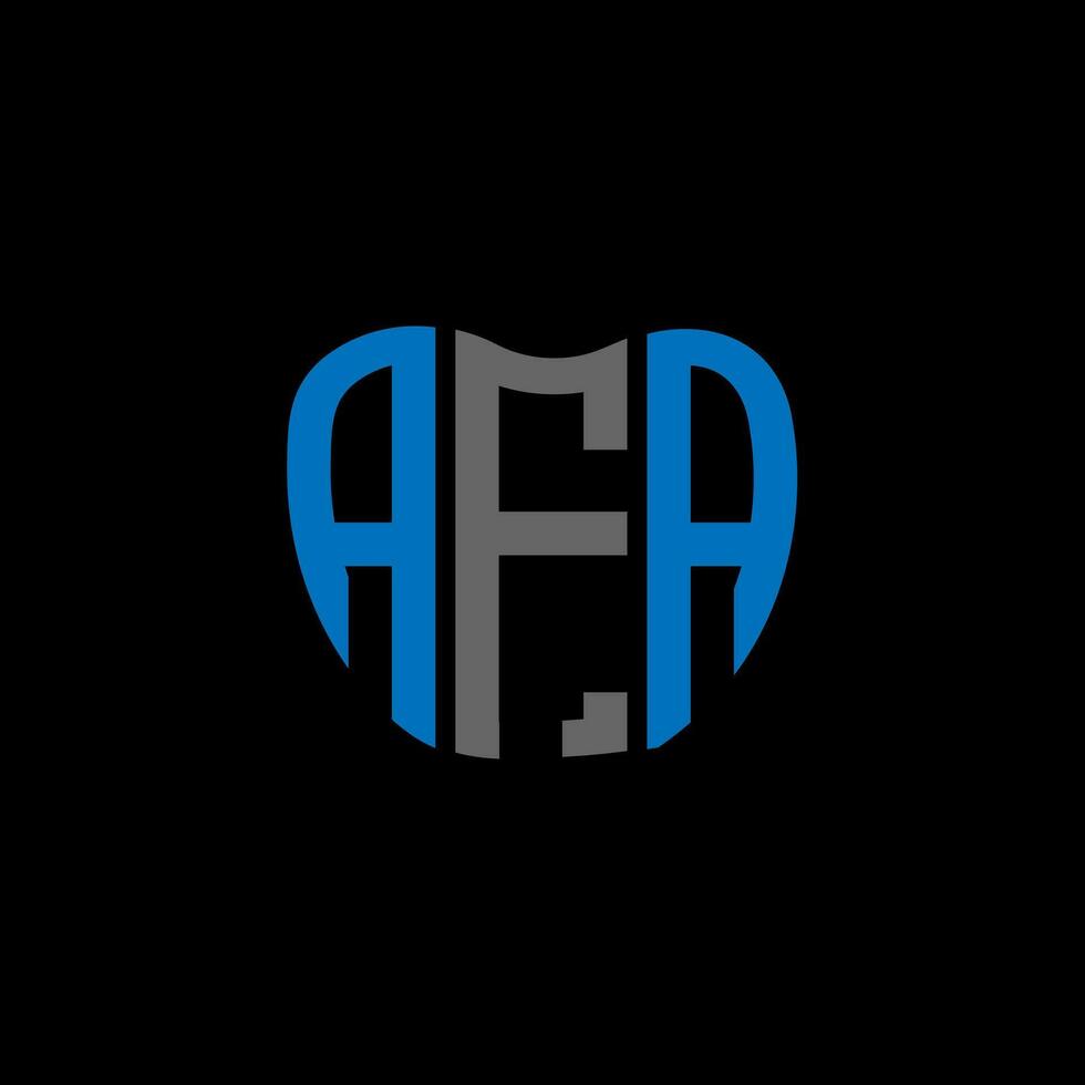 afa lettera logo creativo design. afa unico design. vettore