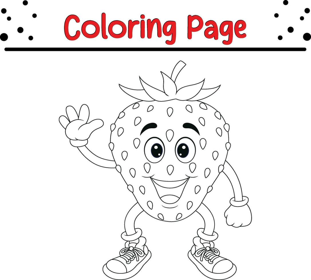 carino cartone animato colorazione pagina illustrazione vettore. per bambini colorazione libro. vettore