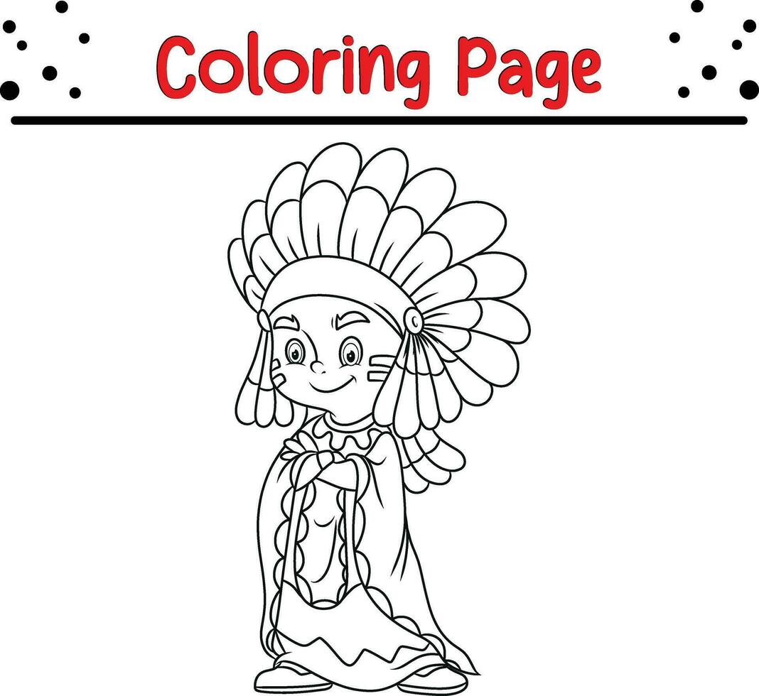 carino cartone animato colorazione pagina illustrazione vettore. per bambini colorazione libro. vettore