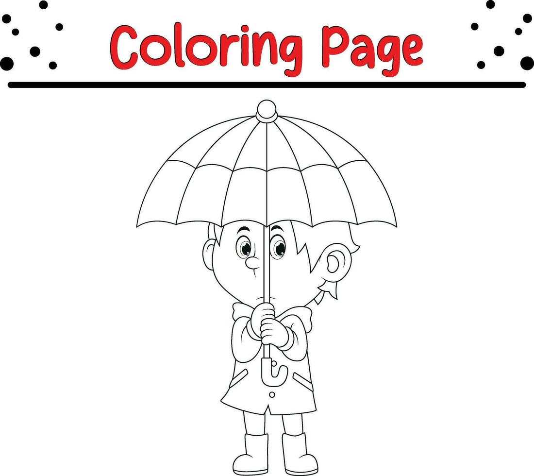 carino cartone animato colorazione pagina illustrazione vettore. per bambini colorazione libro. vettore