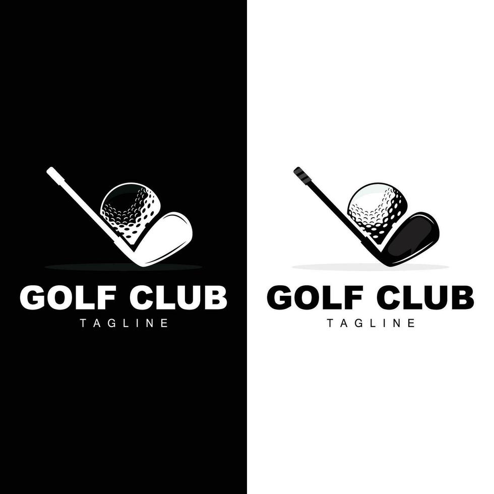 golf squadra sport logo design torneo illustrazione simbolo modello vettore