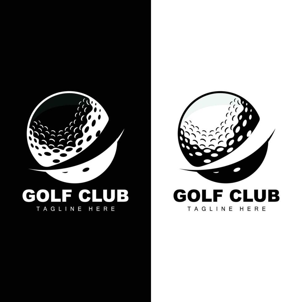 golf squadra sport logo design torneo illustrazione simbolo modello vettore