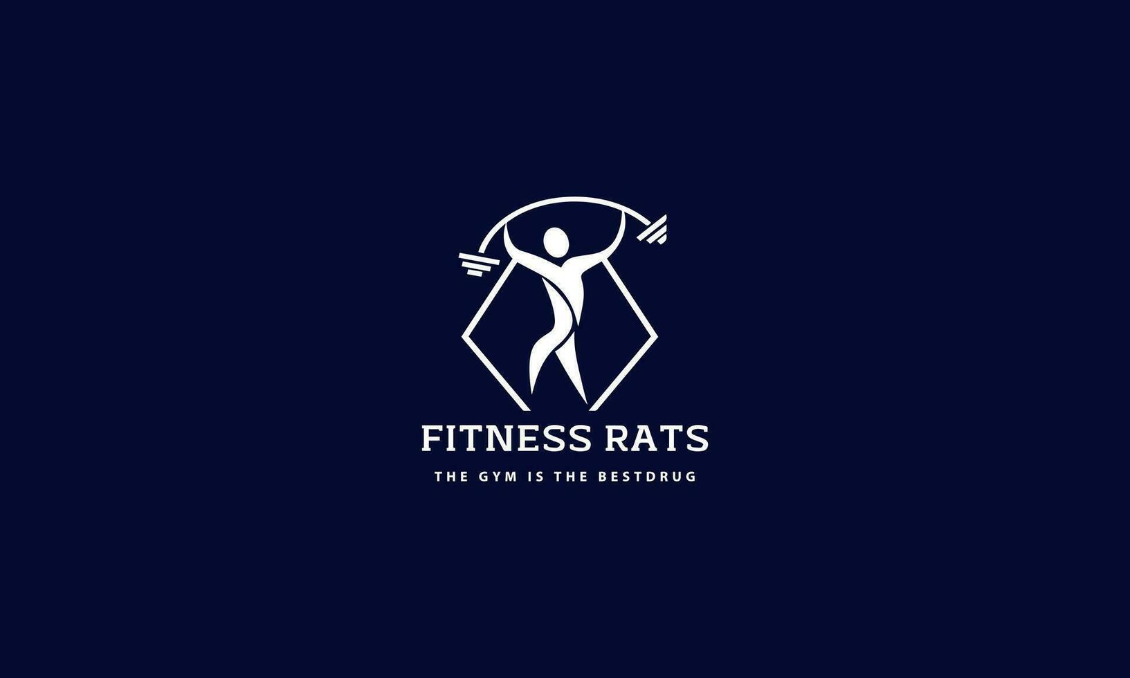 Palestra logo design modello, fitness club creativo simboli professionista vettore